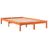 Bookcase Bed without Mattress Wax Brown 120x190 cm Solid Wood Pine 3324337