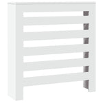 ZNTS Radiator Cover White 78x20x82 cm Engineered Wood 852681