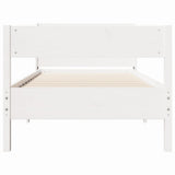Bed Frame without Mattress White 90x200 cm Solid Wood Pine 3306937
