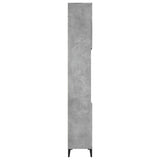 Bathroom Cabinet Concrete Grey 30x30x190 cm Engineered Wood 819800