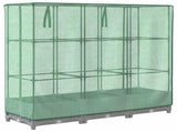 Raised Bed with Greenhouse Cover Rattan Look 120x40x123 cm 4015853