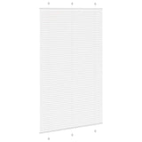 Pleated Blind White 120x200 cm Fabric Width 119.4 cm Polyester 4015521