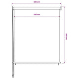 Outdoor Roller Blind 225 cm White 43466