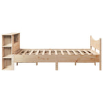 ZNTS Bed Frame without Mattress 160x200 cm Solid Wood Pine 3323293