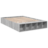 Bed Frame without Mattress Grey Sonoma 135x190 cm Double 3280592