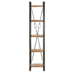 ZNTS 5-Tier Bookcase 39x30x180 cm Solid Mango Wood 320616