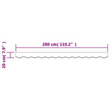 Replacement Fabric for Awning Valance Blue and White Stripe 3 m 367744