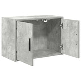 Garage Wall Cabinets 2 pcs Concrete Grey Engineered Wood 860650