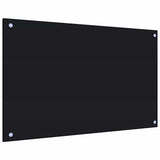 Kitchen Backsplashes 2 pcs Black 80x50 cm Tempered Glass 3315799