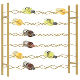 Wine Rack for 36 Bottles Gold Metal 340911