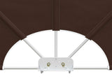 Balcony Privacy Screen Rectangular 200 x 400 cm Polyester Brown 42037159