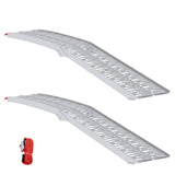 Foldable Motorcycle Ramp 340 kg per ramp 2 pcs Silver Aluminium 42021086
