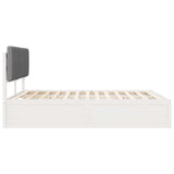 Bed Frame with Upholstered Headboard Light Grey 150 x 200 cm 3398228