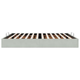 Ottoman Bed Frame No Mattress Light Grey Super King Velvet 3311003