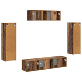 TV Cabinet 5 pcs Old Wood 3409175