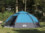 Instant Tent with Rainfly 4-Person Quick-Release with Roof Blue 42008397