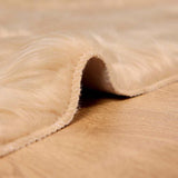 Faux Sheepskin Rug TAFALLA Beige 240 x 340 cm Polyester 42021486