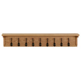 Coat Rack 90x16x16 cm Solid Oak Wood 289192