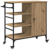 Kitchen Trolley Artisan Oak 87.5 x 39 x 84.5 cm Engineered Wood 871664