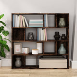 Book Cabinet/Room Divider Smoked Oak 105x24x102 cm 823250