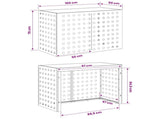 Air Conditioner Cover Silver 100 x 50 x 70 cm Galvanised Steel 8014134