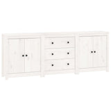 Sideboard White 210x35x80 cm Solid Wood Pine 3114070