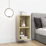 805454 Wall Cabinets 2 pcs Sonoma Oak 37x37x37 cm Engineered Wood