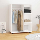 Wardrobe White 80x40x110 cm Engineered Wood 808513