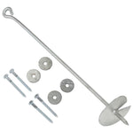 ZNTS Earth Anchors 10 pcs 10x60 cm Galvanised Metal 145503