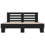 Bed Frame without Mattress Black 150x200 cm King Size 3280097