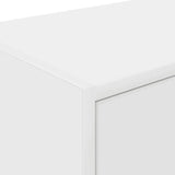 Garage Wall Cabinet White Engineered Wood 860643