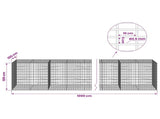 Gabion with 3.5 mm Wire and 5x10 cm Mesh 1000x100x100 cm 3462926