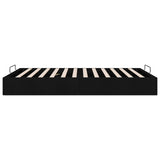 Ottoman Bed Frame Black Queen Size Fabric 3403070