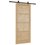 Sliding Door ORKDAL Natural 86 x 198.5 cm Solid Pine Wood 3445492