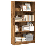 Bookcase Old Wood 80x24x143 cm Engineered Wood 857851