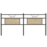 Replace Headboard Sonoma Oak 160 cm Engineered Wood and Steel 4106827