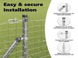 Ground Spike Fence Post 13 pcs Silver Powder-Coated Steel 42004279