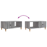 Coffee Table Grey Sonoma 90 x 50 x 40 cm Engineered Wood 894271
