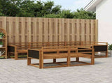 Outdoor Sofa Set 7 pcs Natural Solid Acacia Wood 3382632