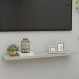 Floating Wall Shelf Concrete Grey 120x23.5x3.8 cm MDF 326606