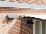 Retractable Awning White 500 x 300 cm Fabric 3331356