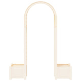 Rose Arch with Planter White 168.5 x 43 x 207 cm PP 42041734