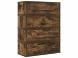 CD Storage Rack 4 pcs Smoked Oak 40 x 17 x 17 cm 8012720