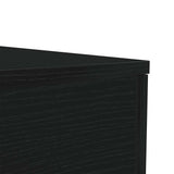 Coffee Table with LED Lights Black Oak 50x50x40 cm 862257