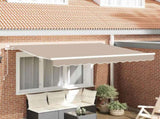 Retractable Awning Beige 300 x 200 cm Fabric 3329573