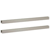 Garden Cover Profile 2 pcs 100 x 5 x 5 cm Stainless Steel 8013002