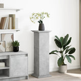 Display Stand with Storage Concrete Grey 31x30x90 cm Engineered Wood 854610