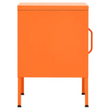 Nightstand Orange 35x35x51 cm Steel 336210