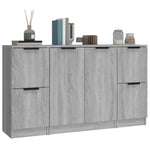 ZNTS Sideboards 3 pcs Grey Sonoma Engineered Wood 3115850