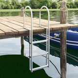 3-Step Dock Ladder Silver 45 x 11.5 x 134 cm Aluminum 42011353